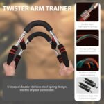 Twister Arm Trainer,30-120lb Adjustable Arm Chest Exerciser with 4 Resistance Springs for Men & Women,Detachable Power-Twist Home Fitness Equipment,Used to Enhance Upper Body Muscle Strength - Image 4