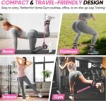 Ankle Resistance Bands with Cuffs,Workout Sets for Women, Resistance Bands for Working Out, Exercise Band for Leg Booty, Home Gym Workout Equipment, Ankle Weights Fitness Band Set - Image 7