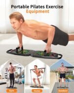 Push UP Board, Pilates Bar & Fitness Accessories, 25 in 1 Foldable Push up Bar at Home Gym, Workout Exercise Professional Push Up Strength Training Equipment for Man and Women - Image 4
