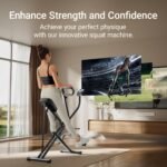 UMAY Squat Machine for Home, Foldable Exercise Equipment, Squat Rowing Machine with 3 High-Strength Resistance Band - Image 7