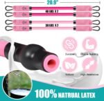 Pilates Bar Kit with Resistance Bands, Pilates Workout Equipment for Legs, Hip, Waist, Arm, Squats Exercise Equipment for Home Workouts, Adjustable 3-Section Pilates Bar Kit for Women & Men - Image 2