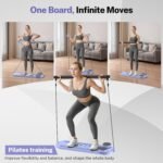 Pilates Board, Foldable Pilates Reformer Equipment with Timer, 7-in-1 Multi-Purpose Portable Pilates Reformer Machine Home Pilates Kit for Home Workout, Fitness, Exercise, Abs, Core Equipment - Image 4
