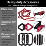 Dasking Heavy Bungee Resistance Band Set Gravity Yoga Bungee Cord Resistance Belt Set 4D Bungee Dance Rope Workout Fitness Home Gym Professional Training Equipment - Image 4