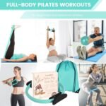 Pilates Ring Essentials Kit for Women, Home Workout Equipment Set with 9.8” Ball, Resistance Bands, Magic Circle, Accessories, Pilates Set for Beginners, Toning, Fitness Gift Idea - Image 6