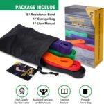 Resistance Bands, Pull Up Assist Bands - Workout Bands, Eexercise Bands, Long Resistance Bands Set for Working Out, Fitness, Training, Physical Therapy for Men Women - Image 5