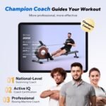 MERACH Rowing Machines for Home, Magnetic Rowing Machine with 16 Levels, Rower Machine of Quiet Resistance, Dual Slide Rail with Max 350lbs Weight Capacity, App Compatible - Image 6