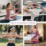 Elara Fit Home Pilates Kit for Women Pilates Equipment Ring and Ball Set Magic Circle Hoop with 5 Resistance Bands Compact Toning Fitness Essentials Starter Set Accessories - Image 3
