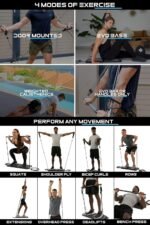 EVO Gym - Portable Home Gym Strength Training Equipment, at Home Gym | All in One Gym - Resistance Bands, Base Holds Gym Bar & Handles for Travel | Portable Gym & Home Exercise Equipment - Image 5