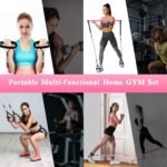 Pilates Bar Kit with Resistance Bands,Pilates Bar with Stackable Bands Workout Equipment for Legs,Hip,Waist and Arm,Exercise Fitness Equipment for Women & Men Home Gym Yoga Pilates - Image 3