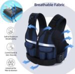 Adjustable Weighted Vest Weights Set: Sportneer 2-18 lbs/2-40 lbs Body Weight Vests 16 In 1 Fast Adjust Running Vest for Men Women Gym Home Workout Fitness Strength Training 2-18/40 lbs Removable - Image 6