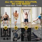 Pilates Equipment, Portable Pilates Bar Kit with Resistance Bands, Professional Adjustable Heavy Duty Squat Workout Equipment for Men, Home Gym Muscle Strength Training, Full Body Exercise - Image 3