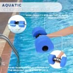 Hikeen 6-Piece Water Aerobics Pool Exercise Equipment, Aqua Aerobics Equipment Set,Includes High Density Water Dumbbell Aqua Belt and Ankle Weights for Aquatic Therapy,Pool Fitness - Image 2