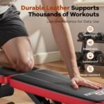 Basic Weight Bench for Home Gym, Foldable Workout Bench with 8 Backrests, 660LBS Weight Capacity Adjustable Bench - Image 6