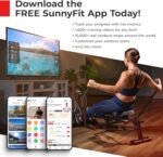 Sunny Health & Fitness Smart Under-Desk Bike Exerciser, Low-Impact Cardio Cycling Equipment for Home/Office, Mini Paddler for Arm/Leg Mobility Training, Free SunnyFit App Connect, Optional Motorized - Image 7