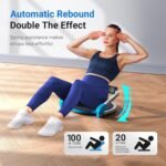 MERACH Ab Machine for Stomach Workout, Ab Crunch Machine with 3 Adjustable Resistance and Automatic Rebound, Sit Up Machine with 330 LBS Weight Capacity, Ab Workout Equipment for Home Exercise - Image 2