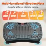 AXV Vibration Plate Exercise Machine Whole Body Workout Portable Mini Vibrate Fitness Platform Lymphatic Drainage Machine for Weight Loss Shaping Toning Wellness Home Gyms Workout (Mini) - Image 8