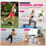 Ankle Resistance Bands with Cuffs, Ankle Bands for Working Out, Ankle Resistance Band for Leg, Booty Workout Equipment for Kickbacks Hip Fitness Training, Exercise Bands for Butt Lift Women - Image 6