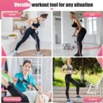 Resistance Bands with Handles for Women, 5 Level Exercise Bands Workout Bands for Physical Therapy, Yoga, Pilates, Door Anchor, Storage Pouch - Image 6