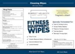 Fitness Gym Equipment Wipes - 4 Rolls of 800 Pre-Moistened Cleaning Refill Wet Wipes - For Upwards and Downwards Dispensers - Image 7