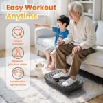 AXV Vibration Plate Exercise Machine Whole Body Workout Portable Mini Vibrate Fitness Platform Lymphatic Drainage Machine for Weight Loss Shaping Toning Wellness Home Gyms Workout (Mini) - Image 7