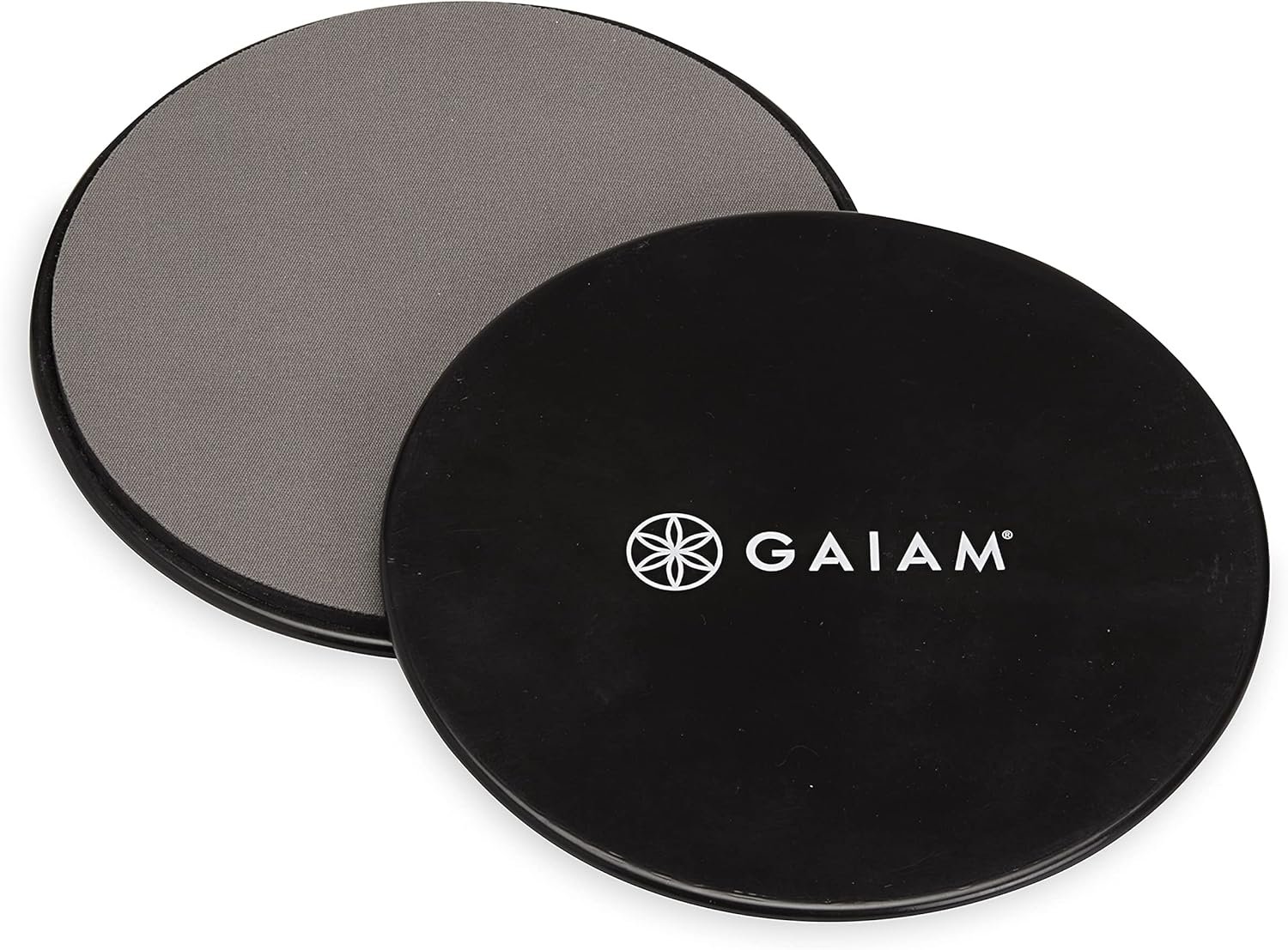 81IBZy-v-7S._AC_SL1500_.jpg Gaiam Core Sliding Discs - Dual Sided Workout Sliders for Carpet & Hardwood Floor - Home Ab Pads Exercise Equipment Fitness Sliders for Women and Men, Grey/Black - Image 1