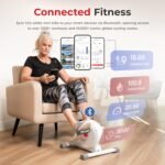 Sunny Health & Fitness Smart Under-Desk Bike Exerciser, Low-Impact Cardio Cycling Equipment for Home/Office, Mini Paddler for Arm/Leg Mobility Training, Free SunnyFit App Connect, Optional Motorized - Image 6
