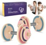 Special Supplies Kids Wooden Workout Play Weights Set - Adjustable Dumbbells Set for Home Gym Equipment, Exercise Workout Set for School or Home Fitness Activities, Pastel Colors (Set of 2 Dumbbells) - Image 7