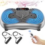 Vibration Plate Exercise Machine, 180 Speed Levels Vibration Plate for Lymphatic Drainage, Whole Body Workout Vibrating Fitness Platform, Effective for Weight Loss, Shaping, Toning & Wellness