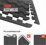 Thick Puzzle Exercise Mat Foam Interlocking Tiles Protect Floors from Gym Equipment Exercise, Durable Non-Skid Texture, Kid Baby Family Safe Easy to Assemble - Image 3