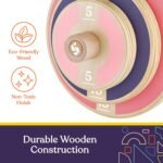 Special Supplies Kids Wooden Workout Play Weights Set - Adjustable Dumbbells Set for Home Gym Equipment, Exercise Workout Set for School or Home Fitness Activities, Pastel Colors (Set of 2 Dumbbells) - Image 5