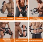 Arm Trainer – Multi-Functional Chest Workout Equipment for Men, Portable Twister Arm Trainer & Ab Machine, Full Body Fitness Equipment, Home Chest Press Machine - Image 5