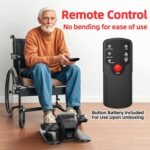 Under Desk Elliptical Exercise Machine with Remote Control & 12 Speeds, Quiet Elliptical Machine for Home Use, Ellipse Leg Exerciser as Seen on TV, Electric Leg Exerciser While Sitting for Seniors - Image 4