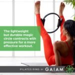 Gaiam Pilates Ring Fitness Circle - Lightweight & Durable Foam Padded Handles, Flexible Resistance Exercise Equipment for Toning Arms, Thighs/Legs & Core - Image 5