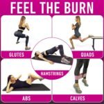 Resistance Bands for Working Out with Workout Bands Guide. 4 Booty Bands for Women Men Fabric Elastic Bands for Exercise Bands Resistance Bands for Legs Bands for Working Out Hip Thigh Glute Bands Set - Image 6