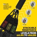 Tube Resistance Bands for Working Out Men and Women - Exercise Bands Resistance Bands Set, Resistance Band Bar, Handles, Ankle Straps, Foot Straps and Door Anchor - Image 5