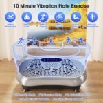 Vibration Plate Exercise Machine, 180 Speed Levels Vibration Plate for Lymphatic Drainage, Whole Body Workout Vibrating Fitness Platform, Effective for Weight Loss, Shaping, Toning & Wellness - Image 3