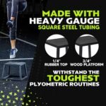 Rage Fitness Steel Plyo Box 12-18-24 Inch High Anti-Slip Pre-Assembled Plyometric Jump Box for Home Gym Conditioning and Strength Training (Sold Individually) Plyometric Platform Step - Image 3