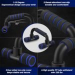 Push Up Bars, Calisthenics Equipment Push Up Handles for Floor, Perfect Push Up Bar, Pushup Bars with Non-slip Sturdy Structure Handle, Fitness Bars for Home & Workout - Image 4