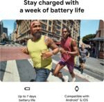 Fitbit Charge 6 Fitness Tracker with Google apps, Heart Rate on Exercise Equipment, 6-Months Premium Membership Included, GPS, Health Tools and More, Obsidian/Black, One Size (S & L Bands Included) - Image 3