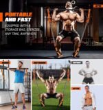 Pilates Bar Kit with Resistance Bands, Heavy Duty Pilates Equipment for Men, Strength Training Bar for Legs, Hip, Back, Arm, Abs, Chest, Shoulders, Portable Home Gym Full Body Workout Equipment - Image 7