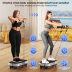 Vibration Plate Exercise Machine, 180 Speed Levels Vibration Plate for Lymphatic Drainage, Whole Body Workout Vibrating Fitness Platform, Effective for Weight Loss, Shaping, Toning & Wellness - Image 6