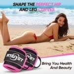 Ankle Resistance Bands with Cuffs,Workout Sets for Women, Resistance Bands for Working Out, Exercise Band for Leg Booty, Home Gym Workout Equipment, Ankle Weights Fitness Band Set - Image 2
