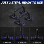 Push Up Bars, Calisthenics Equipment Push Up Handles for Floor, Perfect Push Up Bar, Pushup Bars with Non-slip Sturdy Structure Handle, Fitness Bars for Home & Workout - Image 5