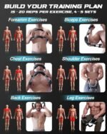 2025 Pro Twister Arm Trainer, 40-100lb Adjustable Power Twister Bar, Chest Shoulder Arm Workout Equipment, Portable Detachable Upper Body Fitness Machine for Home & Gym - Image 2