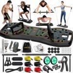 LALAHIGH 25-in-1 4rd Generation Push Up Board - Multi-Functional Foldable Gym System with Resistance Bands, Pilates Bar & Pulleys, Portable Workout Equipment for Men & Women, Chest/Back/Abs Training