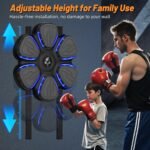 WeGuard Music Boxing Machine, Wall Mounted Music Boxing Machine for Kids Adult, Bluetooth Punching Machine with Boxing Gloves, Boxing Fitness Workout Equipment for Home, Office, Gym - Image 6