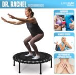 Jumpzylla Fitness Trampoline 40" or 48" | Foldable Mini Rebounder Trampoline for Adults with Bar | Durable, Quiet, Low-Impact Exercise Equipment for Indoor and Home Workouts (550 LBS Capacity) - Image 7
