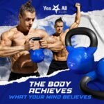 Yes4All 5-100 LB Kettlebells Vinyl Coated Cast Iron for Dumbbell Weights Exercises, Gym, Fitness, Full Body Workout Equipment Push up, Grip and Strength Training - Image 6