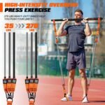 Pilates Bar Kit with Resistance Bands, Heavy Duty Pilates Equipment for Men, Strength Training Bar for Legs, Hip, Back, Arm, Abs, Chest, Shoulders, Portable Home Gym Full Body Workout Equipment - Image 4
