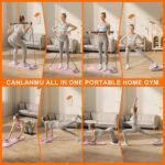 Pilates Board,Pilates Reformer Sets, Multifunctional Abdominal Pilates Board for Home Workout Equipment, Portable Foldable Ab Board Trainer Pilates Exercise Machine, Pilates Reformer Board for Women - Image 2